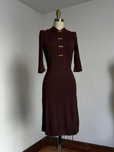 Load image into Gallery viewer, vintage 1930s L&#39;Aiglon rayon crepe dress {xs}