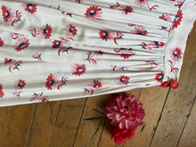 Load image into Gallery viewer, vintage 1940s floral skirt {s}