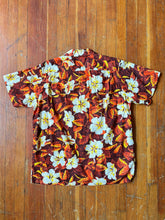Load image into Gallery viewer, vintage 1950s Alfred Shaheen sarong dress &amp; men’s shirt set