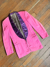 Load image into Gallery viewer, vintage 1950s PINK tuxedo jacket