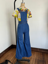 Load image into Gallery viewer, vintage 1970s denim overalls {s}