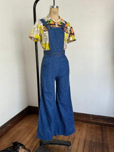 vintage 1970s denim overalls {s}