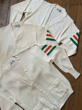 Load image into Gallery viewer, DEADSTOCK vintage 1950s cream letterman sweater