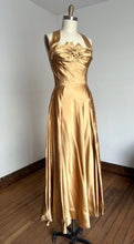 Load image into Gallery viewer, vintage 1950s gold gown {m}