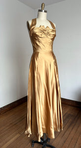 vintage 1950s gold gown {m}