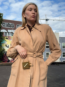 vintage 1940s beige coat {s/m}