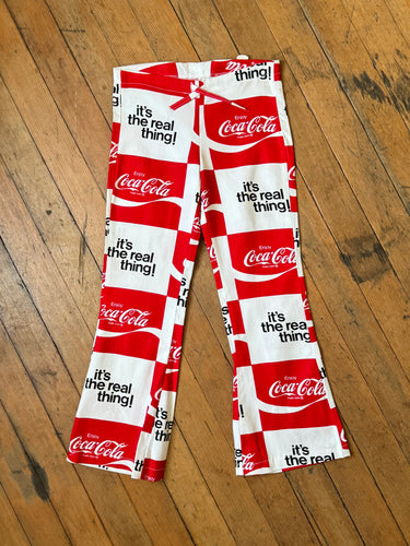 DEADSTOCK vintage 1970s COCA-COLA novelty pants {xxs}