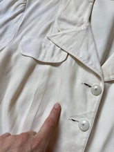 Load image into Gallery viewer, vintage 1940s WWII Women’s Naval WAVES button up blouse {s}