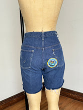 Load image into Gallery viewer, vintage 1960s big E LEVIS for gals cut off denim shorts