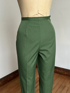 vintage 1960s green pants {xs}