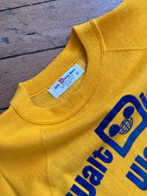 Load image into Gallery viewer, vintage 1960s 70s flocked DISNEY World sweatshirt