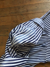 Load image into Gallery viewer, vintage 1930s blue striped dress {s}