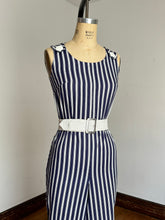 Load image into Gallery viewer, vintage 1960s striped jumpsuit {s}