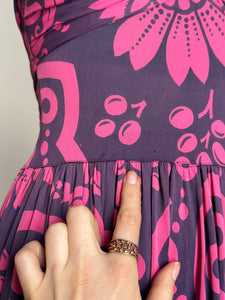 vintage 1930s 40s rayon jersey gown {xs}