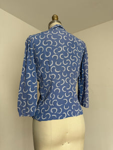 vintage 1940s rayon blouse {s}