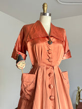 Load image into Gallery viewer, vintage 1950s liquid satin dress {xs}