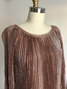 vintage 1960s metallic mini tunic {xs/s}