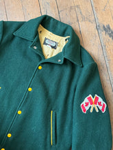 Load image into Gallery viewer, vintage 1950s Canadian Forces varsity style wool jacket