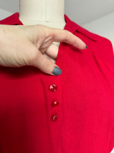 Load image into Gallery viewer, vintage 1950s red front zip dress {m}