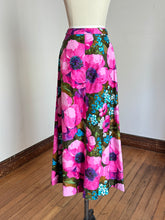 Load image into Gallery viewer, vintage 1960s pink floral maxi skirt {s}