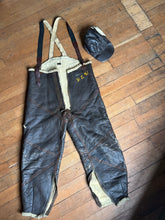 Load image into Gallery viewer, AS-IS vintage 1940s WWII flight pants &amp; cap set