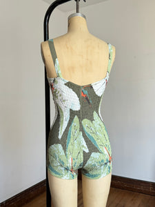 vintage 1950s floral Cole of California swimsuit {xs}