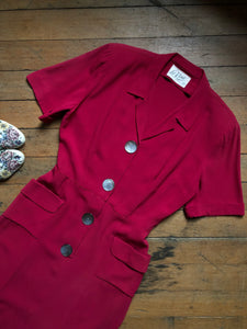 vintage 1940s pink dress {m}