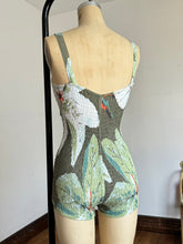 Load image into Gallery viewer, vintage 1950s floral Cole of California swimsuit {xs}