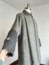 Load image into Gallery viewer, vintage 1950s grey two-tone coat {up to XL}