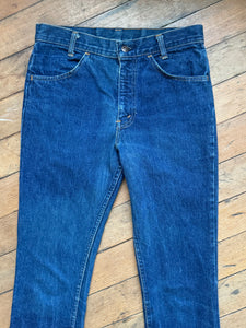 vintage 1970s Big E Levis  746 denim jeans flares bell bottoms 30W