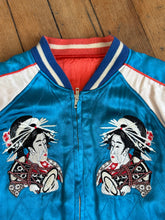 Load image into Gallery viewer, vintage 90s reproduction Geisha Sukijan souvenir jacket - reversible