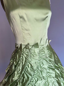 vintage 1950s green party dress {xs}