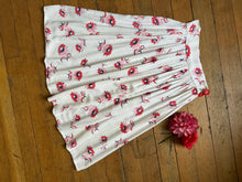 Load image into Gallery viewer, vintage 1940s floral skirt {s}