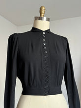 Load image into Gallery viewer, vintage 1930s black top {m}