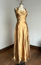 Load image into Gallery viewer, vintage 1950s gold gown {m}