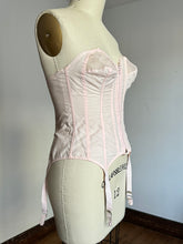 Load image into Gallery viewer, vintage 1950s pink bustier bralette bra {m}