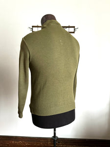 vintage 1960s suede cardigan sweater