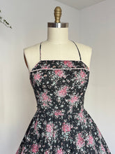 Load image into Gallery viewer, vintage 1970s does 50s floral sun dress {s/m}