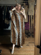 Load image into Gallery viewer, vintage 1970s leopard print maxi dress