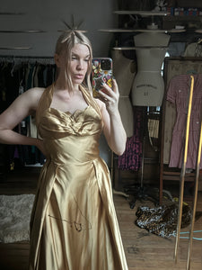 vintage 1950s gold gown {m}