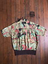 Load image into Gallery viewer, vintage 1970s does 40s rayon gaucho pullover shirt