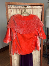 Load image into Gallery viewer, vintage 1930s velvet jacket {xs/s} 30s velvet opera coat