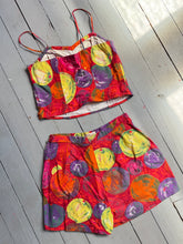 Load image into Gallery viewer, vintage 1950s 60s novelty top &amp; shorts set {s}