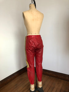 vintage 1970s Kawasaki motorcycle leather riding outfit jacket and pants