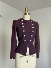 Load image into Gallery viewer, vintage 1930s 40s rayon bellboy blouse {s}