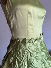 Load image into Gallery viewer, vintage 1950s green party dress {xs}