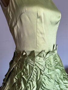 vintage 1950s green party dress {xs}