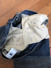 Load image into Gallery viewer, vintage LVC patched sample Red Line Big E jeans W31