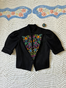 vintage 1930s embroidered jacket {s}