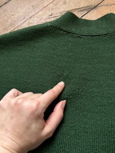 vintage 1950s green letterman sweater